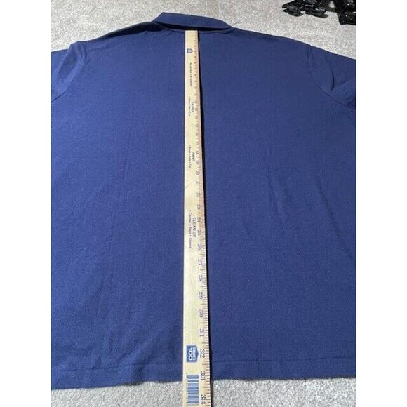 Polo Ralph Lauren Shirt Mens 4XB Big Logo Embroidered Cotton Short Sleeve Blue - Picture 4 of 7